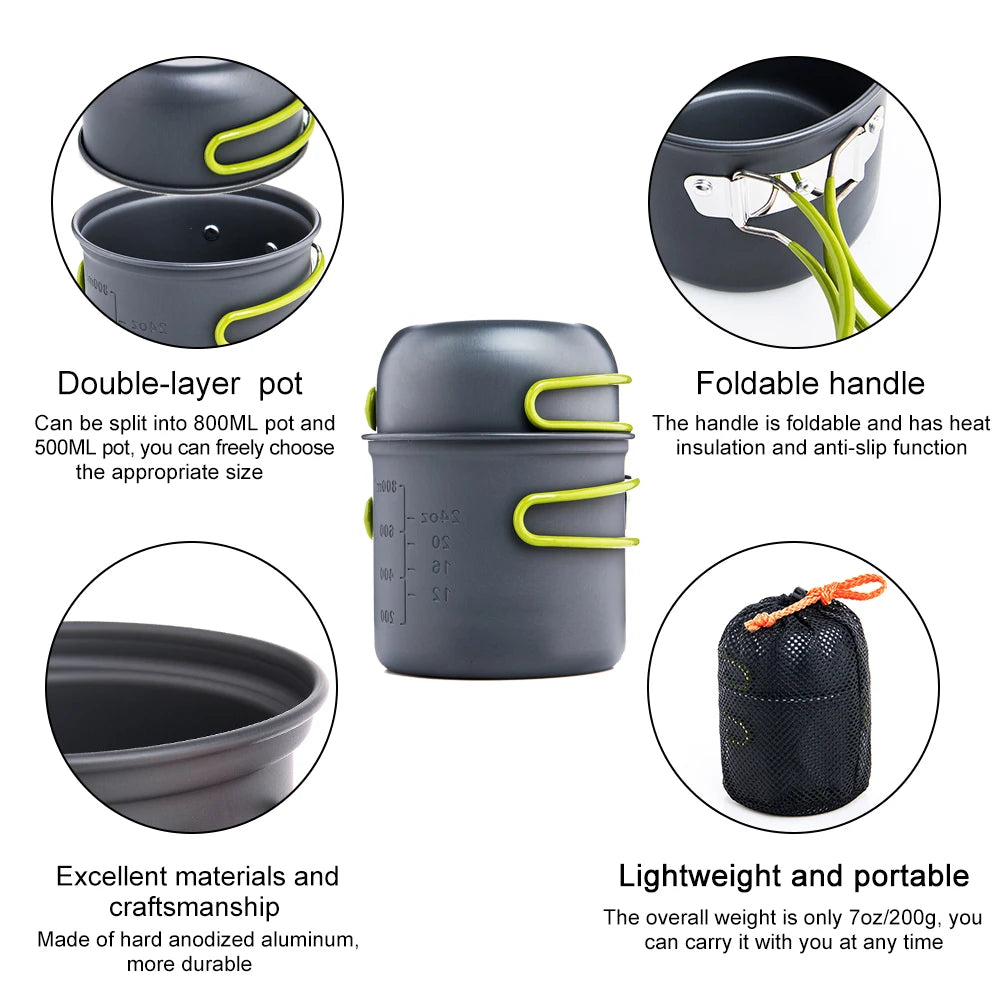 Widesea Ultralight Camping Cooking Utensils Outdoor