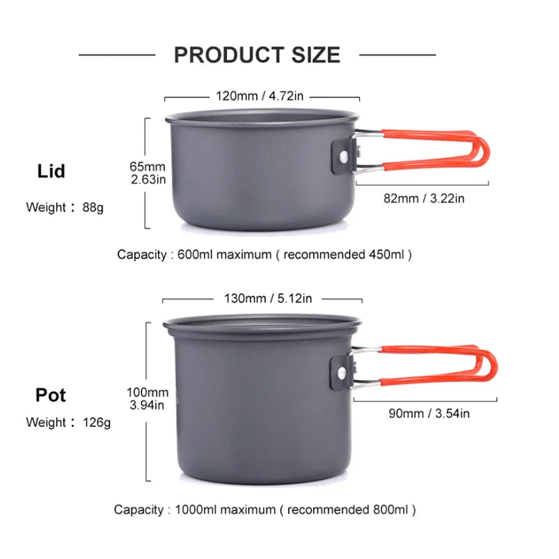 Widesea Ultralight Camping Cooking Utensils Outdoor