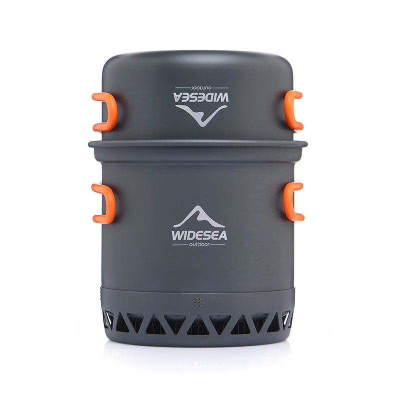Widesea Camping 1.3L 2.3L Cookware Outdoor Cooking Set Heat Cooker