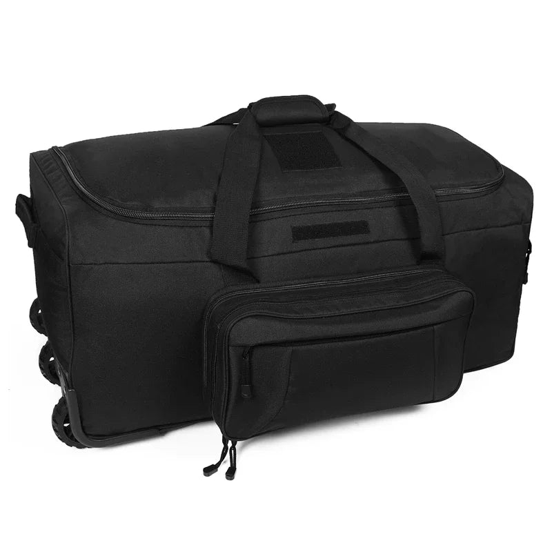 LQARMY 124L Outdoor Camping Travel Bag Large Trolley Case Waterproof
