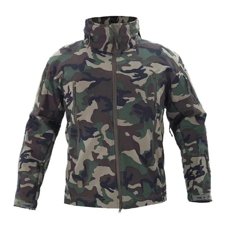 Hiking Tactical Outdoor Jacket Winter Heating Jackets Windproof Warm Hooded Coat