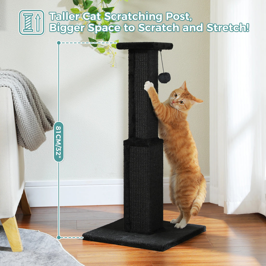 Ultimate Scratch Post with Woven Sisal Dangling Ball Cat Scratcher