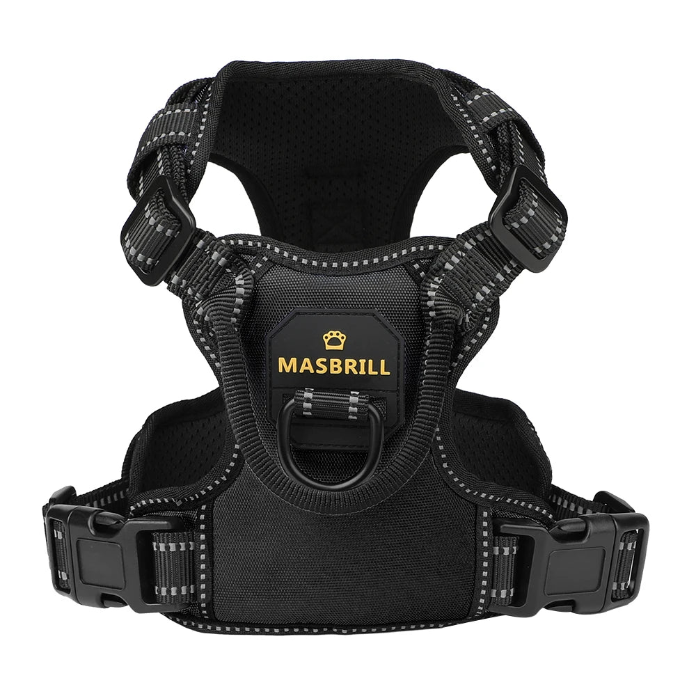 No Pull Nylon Adjustable Reflective Dog Harness