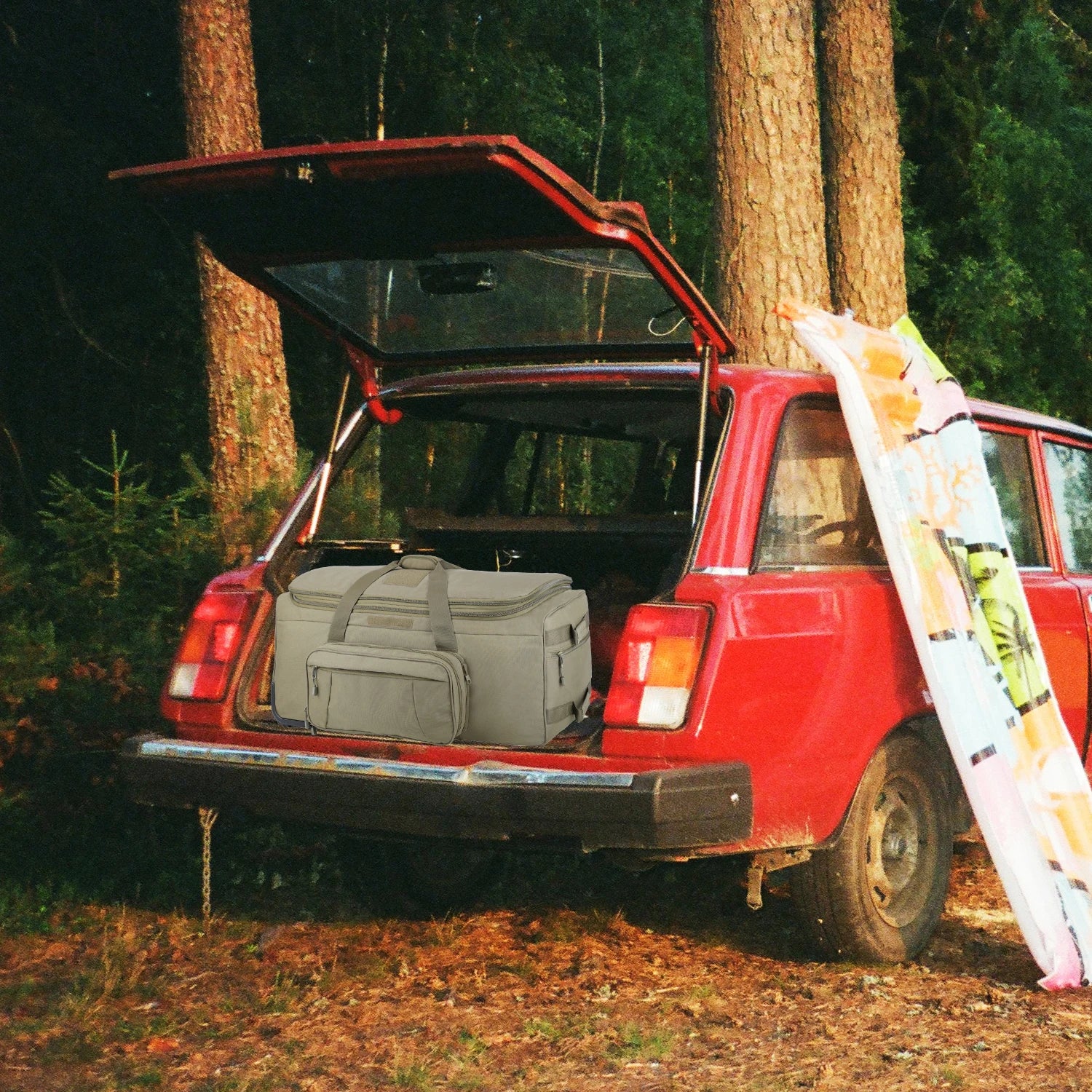 LQARMY 124L Outdoor Camping Travel Bag Large Trolley Case Waterproof