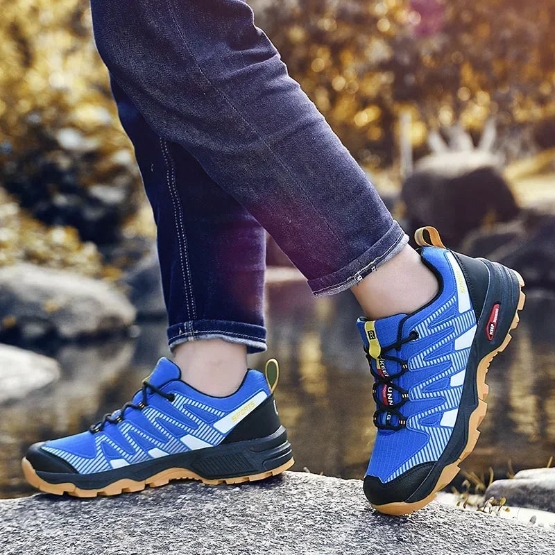Hiking Shoes Men Women Waterproof Trekking Sneakers Lace-up