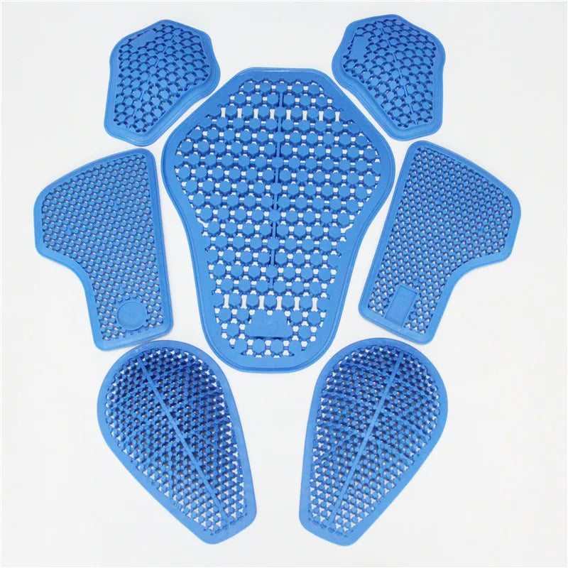 Riding protect Gear CE Insert Armor Knee Hip Protector Pads Motorcycle Pants Replacement Silica Gel (2 X Knee Pads+2 X Hip Pads)