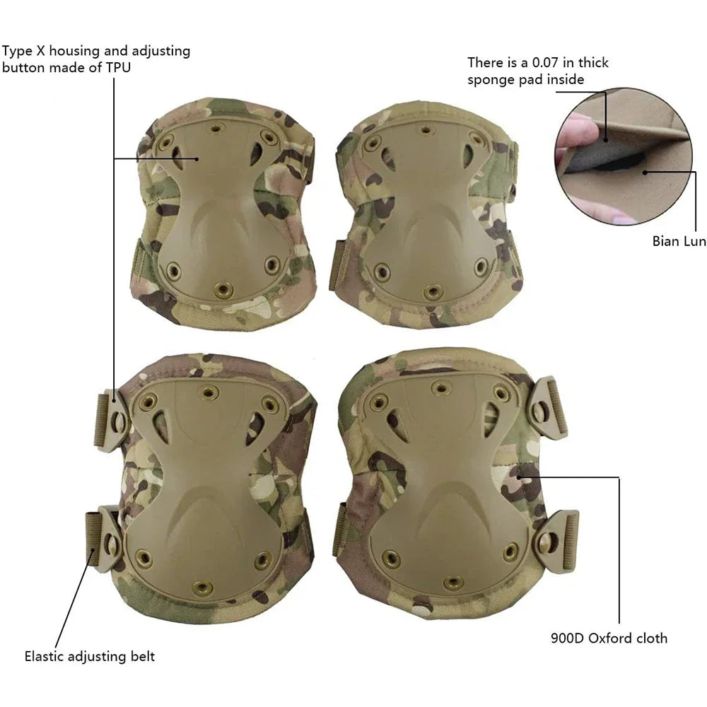 Outdoor Tactical Protective Knee Pads Elbow Pads