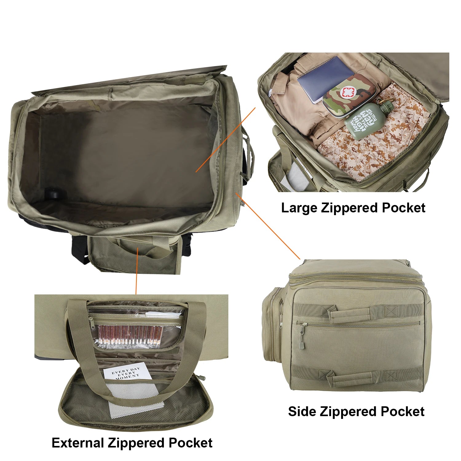 LQARMY 124L Outdoor Camping Travel Bag Large Trolley Case Waterproof