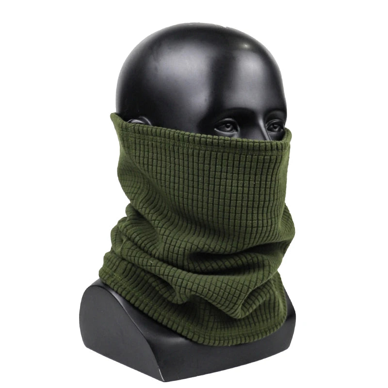 Winter Thicken Warm Face Mask Hat Set Outdoor Camoufalge Tactical Thermal Neck Warmer For Men Women