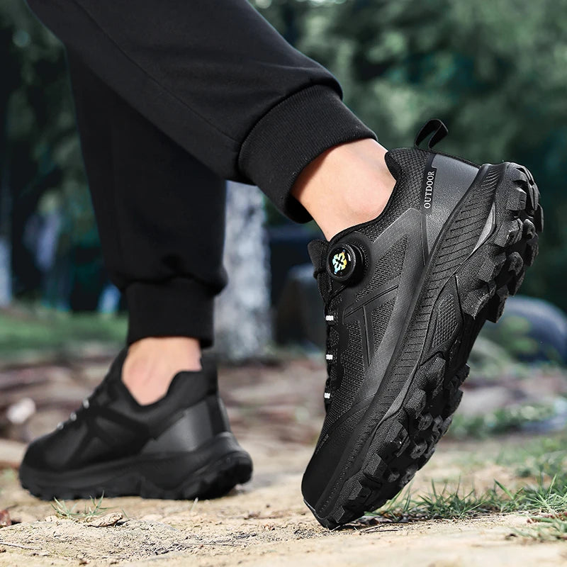 Hiking Shoes Male Waterproof Non-Slip Casual Sneakers Women Wear-Resistant Outdoor Walking Breathable Rubber Hiking Boots