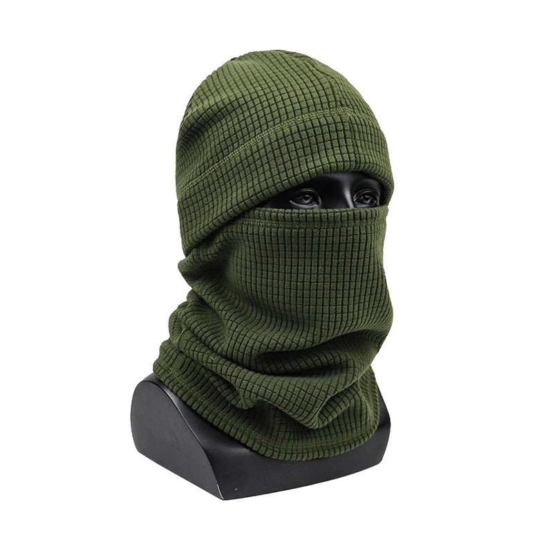 Winter Thicken Warm Face Mask Hat Set Outdoor Camoufalge Tactical Thermal Neck Warmer For Men Women