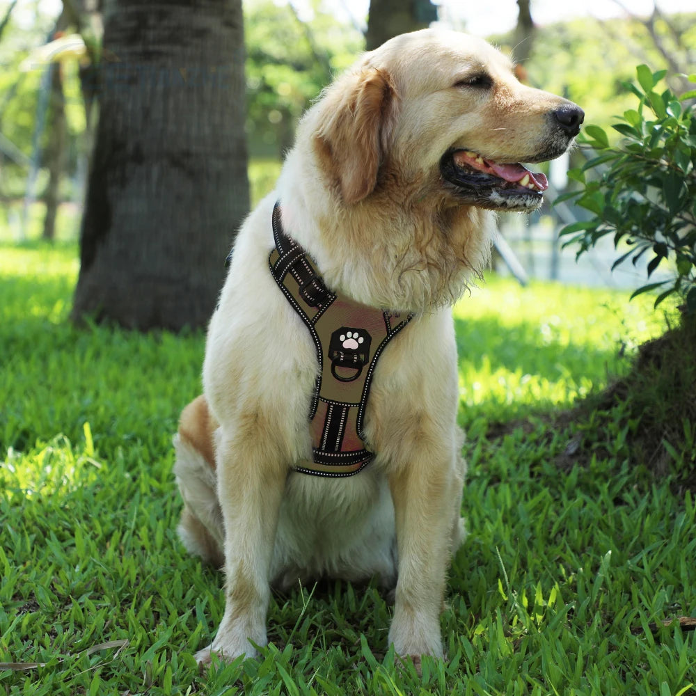 No Pull Nylon Adjustable Reflective Dog Harness