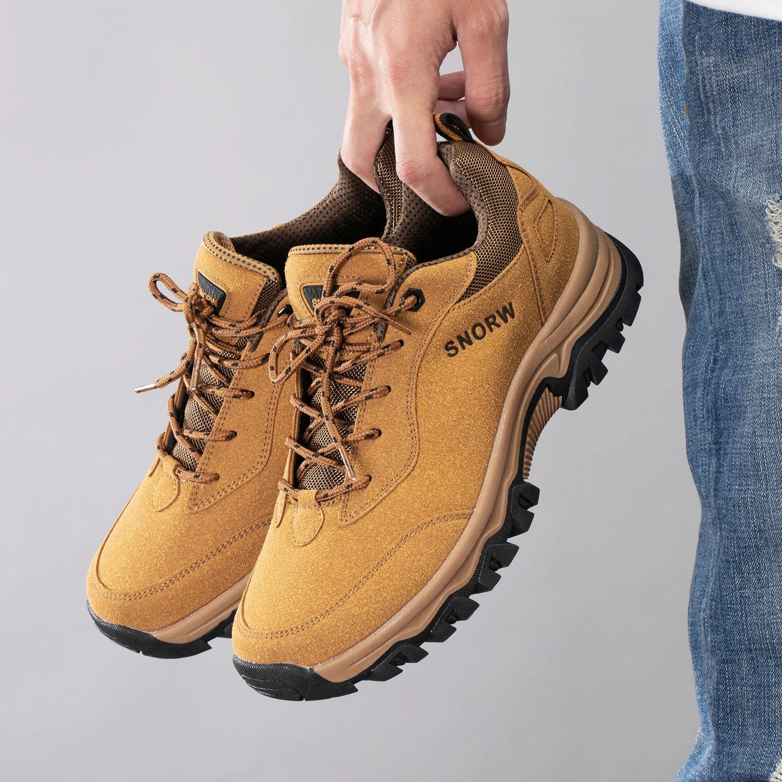 Hiking Shoes For Men Outdoor Mountain Boots Non-Slip Climbing Shoes