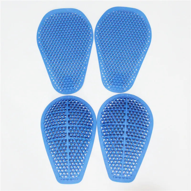 Riding protect Gear CE Insert Armor Knee Hip Protector Pads Motorcycle Pants Replacement Silica Gel (2 X Knee Pads+2 X Hip Pads)