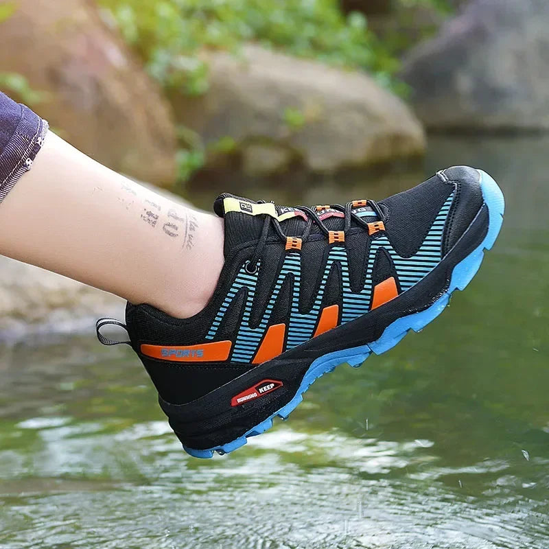 Hiking Shoes Men Women Waterproof Trekking Sneakers Lace-up