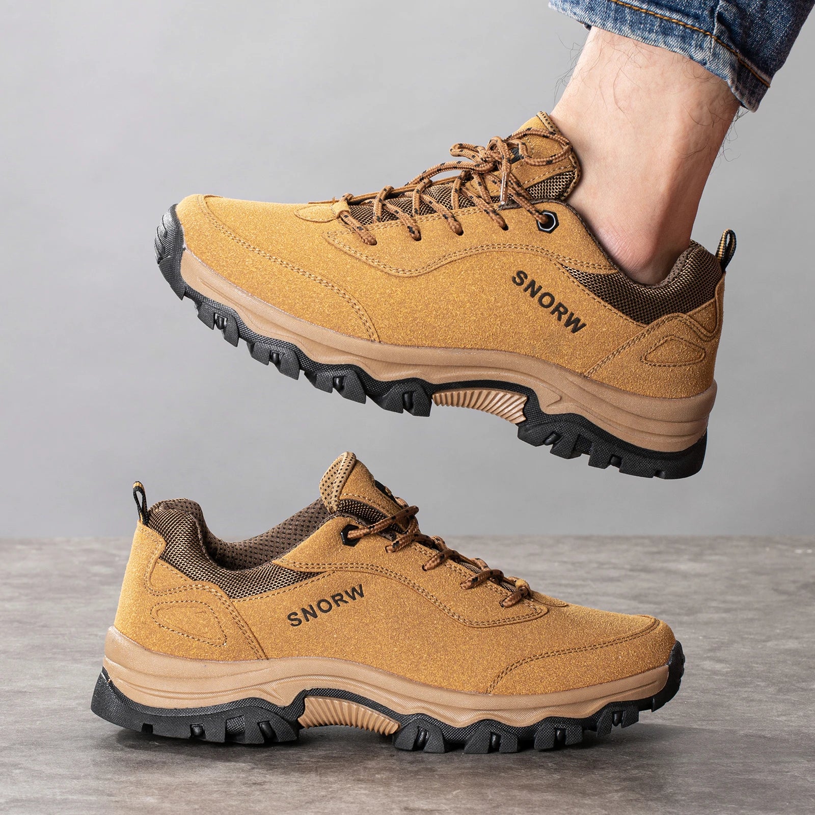 Hiking Shoes For Men Outdoor Mountain Boots Non-Slip Climbing Shoes