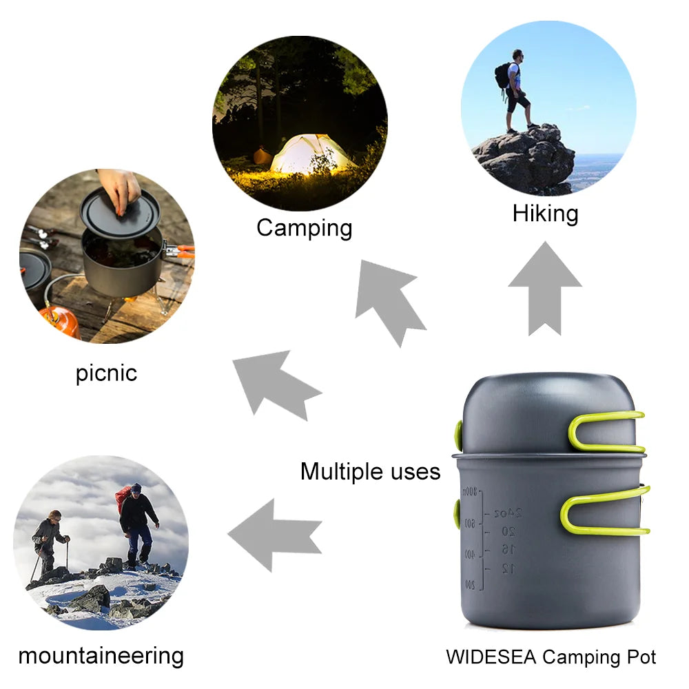 Widesea Ultralight Camping Cooking Utensils Outdoor