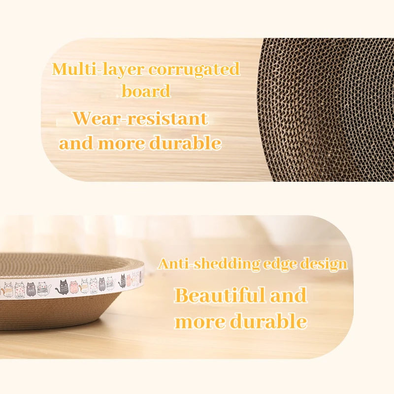 Corrugated Cat Scratching  Scratch-resistant Cat Bed Scratcher,  Sofa Protector