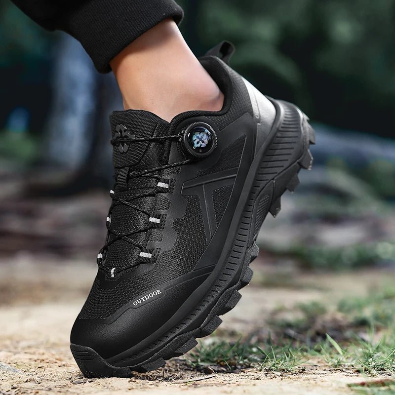 Hiking Shoes Male Waterproof Non-Slip Casual Sneakers Women Wear-Resistant Outdoor Walking Breathable Rubber Hiking Boots