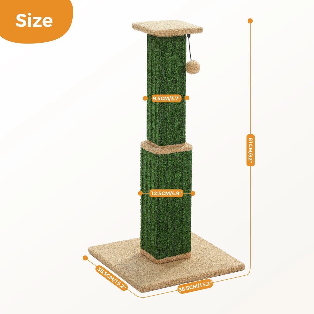 Ultimate Scratch Post with Woven Sisal Dangling Ball Cat Scratcher