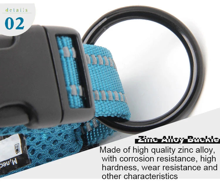 Dog Walking Collar Comfort Padded 11 Colors Size XXS-XXXL
