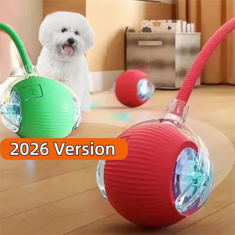 New Dog Interactive Ball Toy,Automatic Rolling Dog Ball Rechargeable
