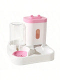 Automatic Gravity-Fed Cat Water Dispenser & Feeder - Spill-Proof Large Capacity One-Piece Design,