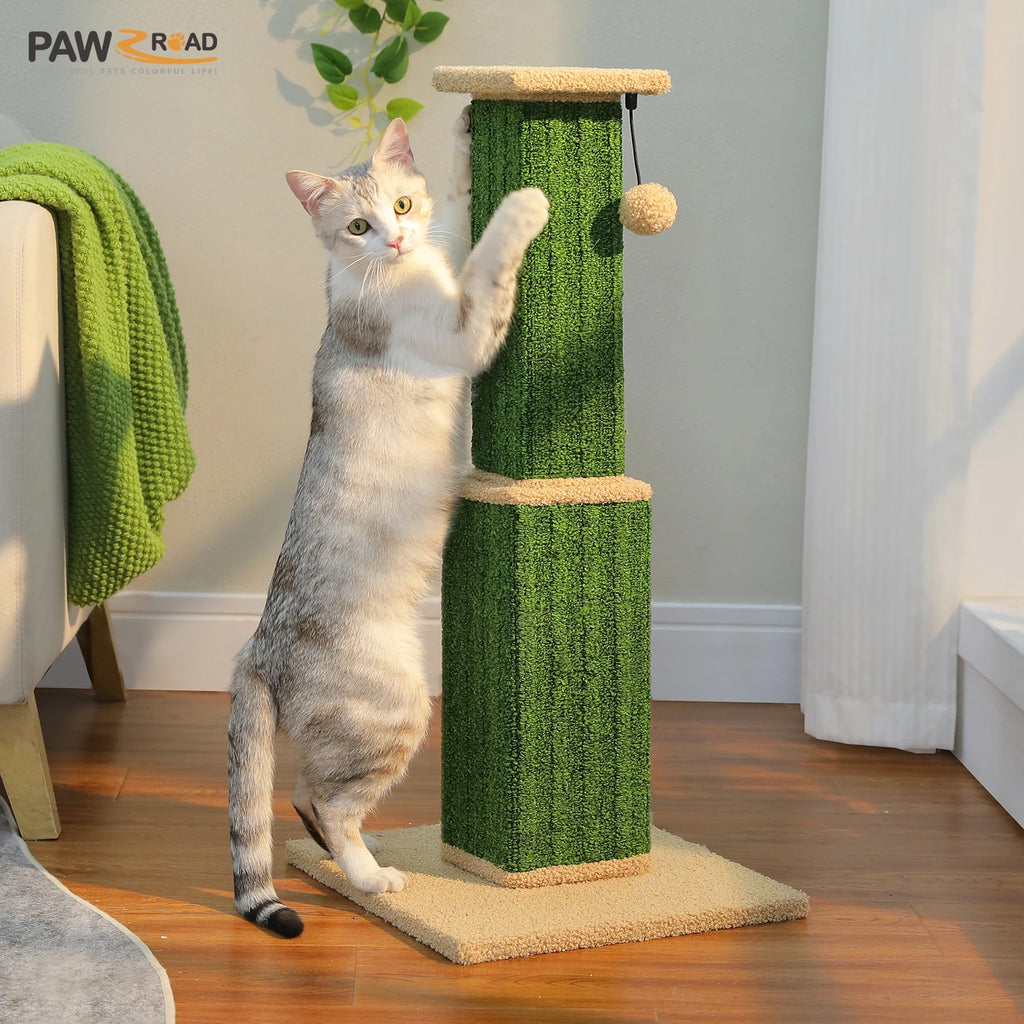 Ultimate Scratch Post with Woven Sisal Dangling Ball Cat Scratcher